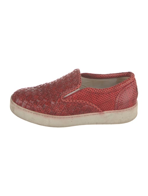 Bottega Veneta Intrecciato Weave Leather Sneakers