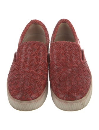 Bottega Veneta Intrecciato Weave Leather Sneakers