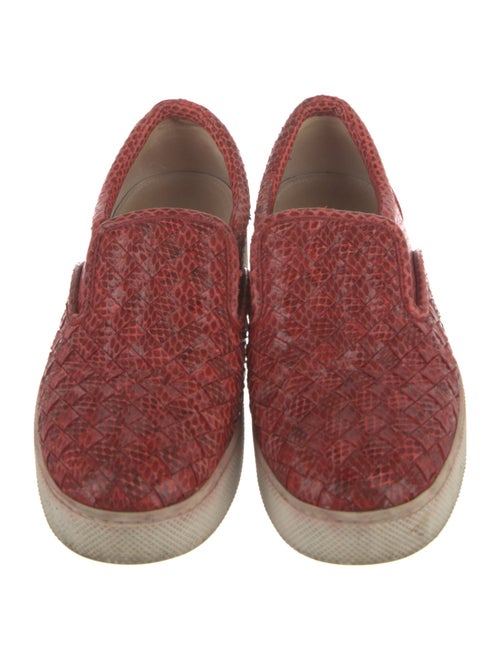 Bottega Veneta Intrecciato Weave Leather Sneakers