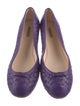 Bottega Veneta Intrecciato Weave Leather Ballet Flats