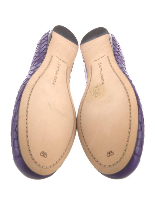 Bottega Veneta Intrecciato Weave Leather Ballet Flats