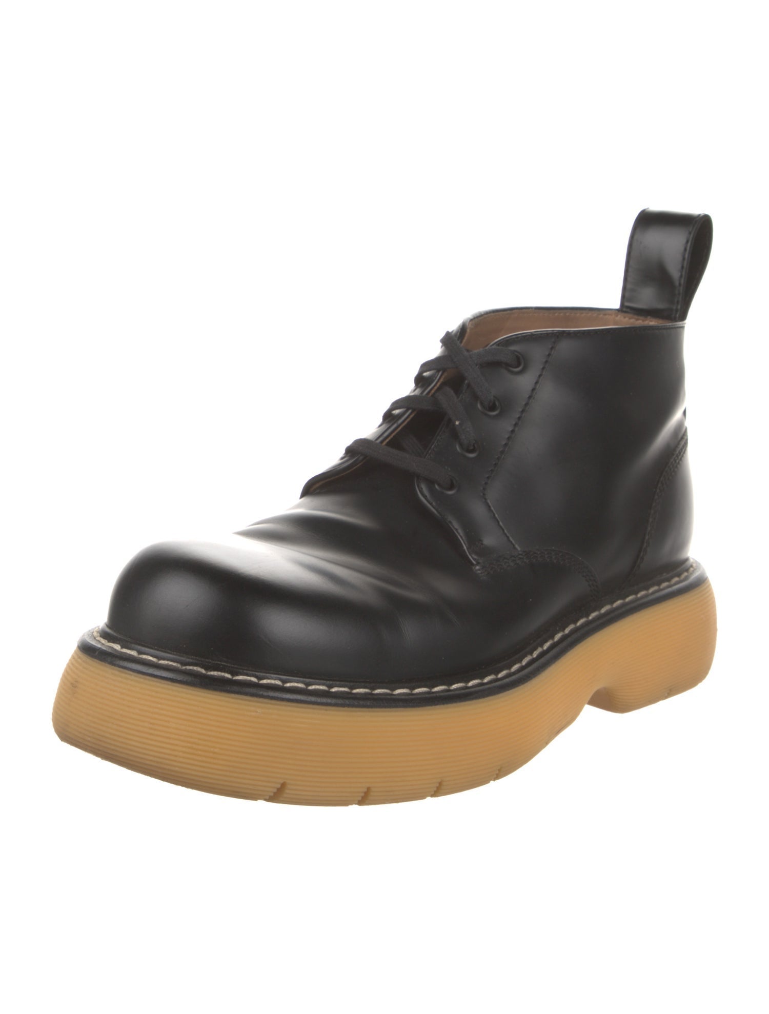 Bottega Veneta Leather Lace-Up Boots