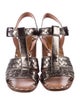 Bottega Veneta Intrecciato Weave Leather T-Strap Sandals