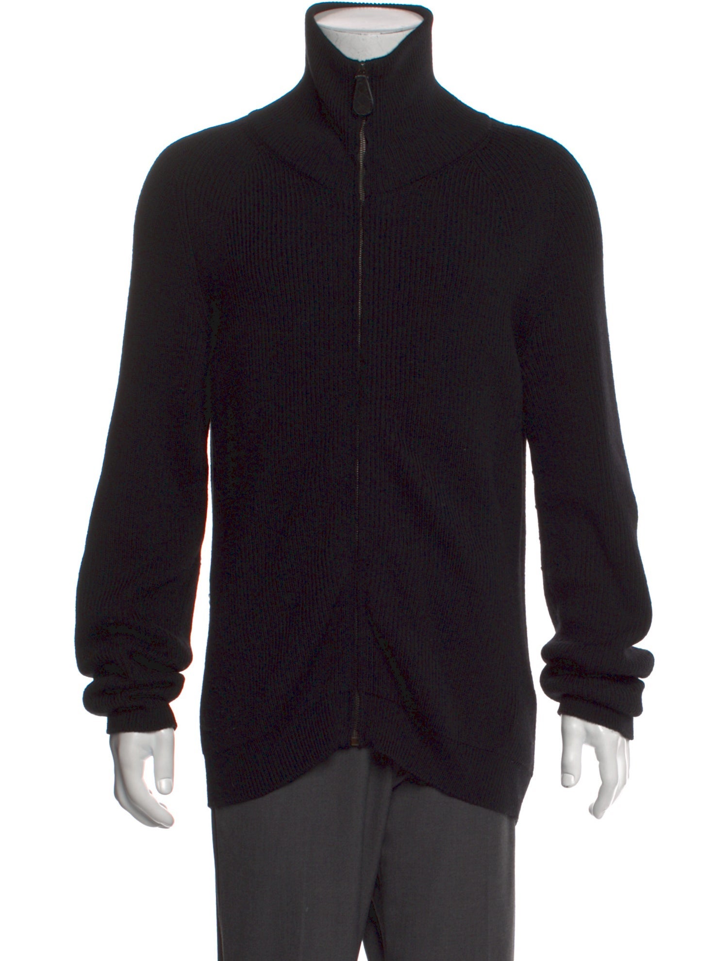 Bottega Veneta Wool Mock Neck Cardigan