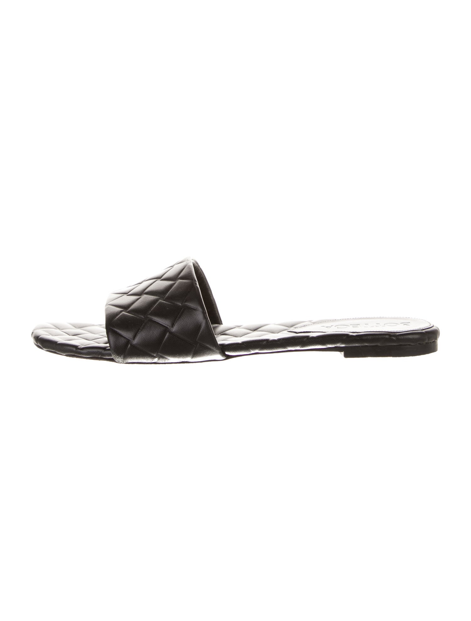 Bottega Veneta Quilted Pattern Leather Slides