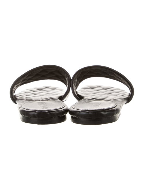 Bottega Veneta Quilted Pattern Leather Slides