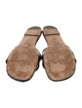 Bottega Veneta Quilted Pattern Leather Slides