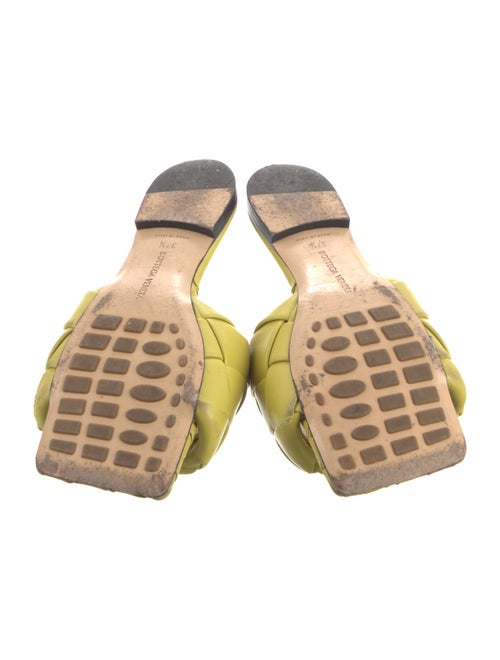 Bottega Veneta Intrecciato Weave Leather Slides
