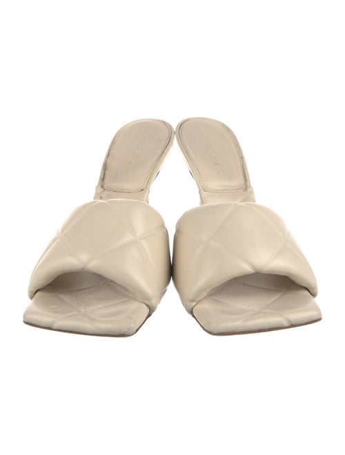 Bottega Veneta Quilted Pattern Leather Slides