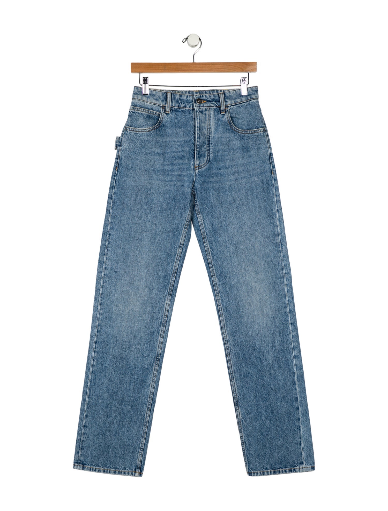 Bottega Veneta Mid-Rise Wide Leg Jeans