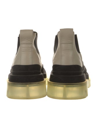 Bottega Veneta Leather Colorblock Pattern Chelsea Boots
