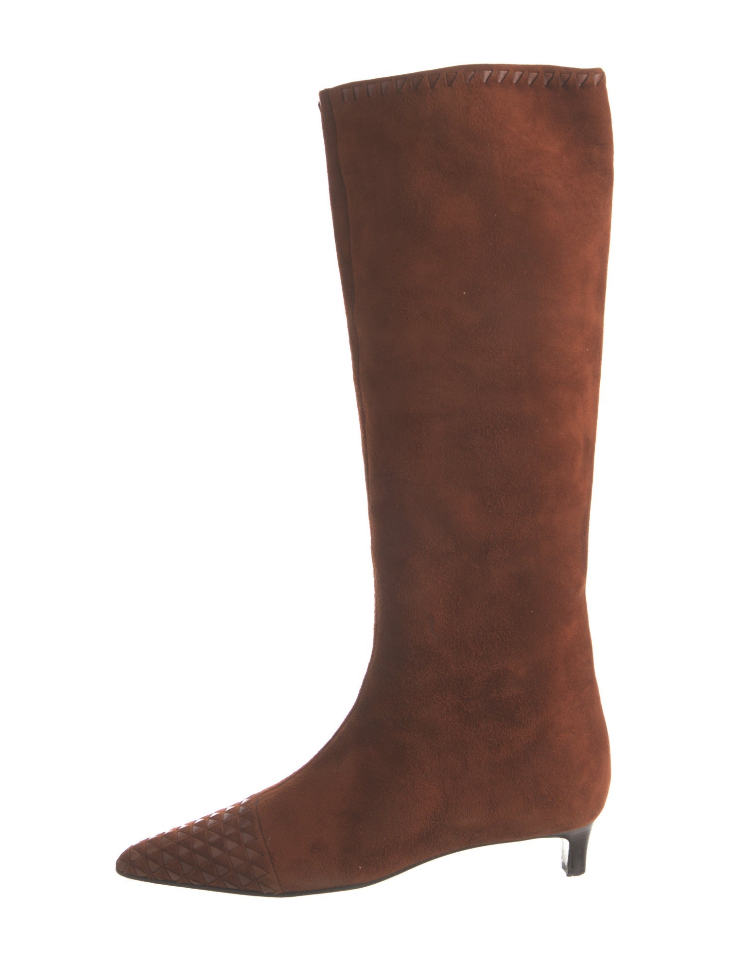 Bottega Veneta Intrecciato Weave Suede Boots