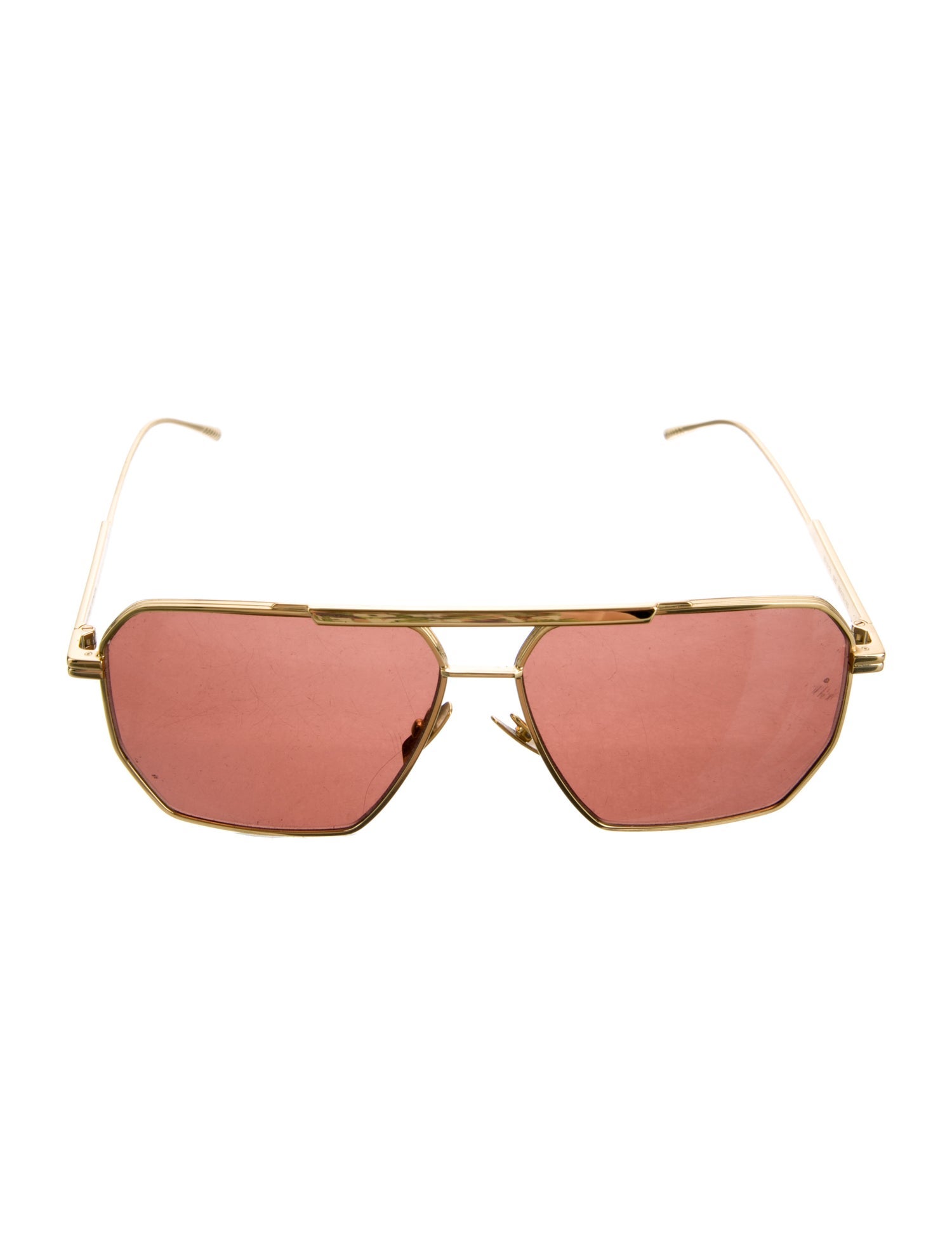 Bottega Veneta Aviator Mirrored Sunglasses