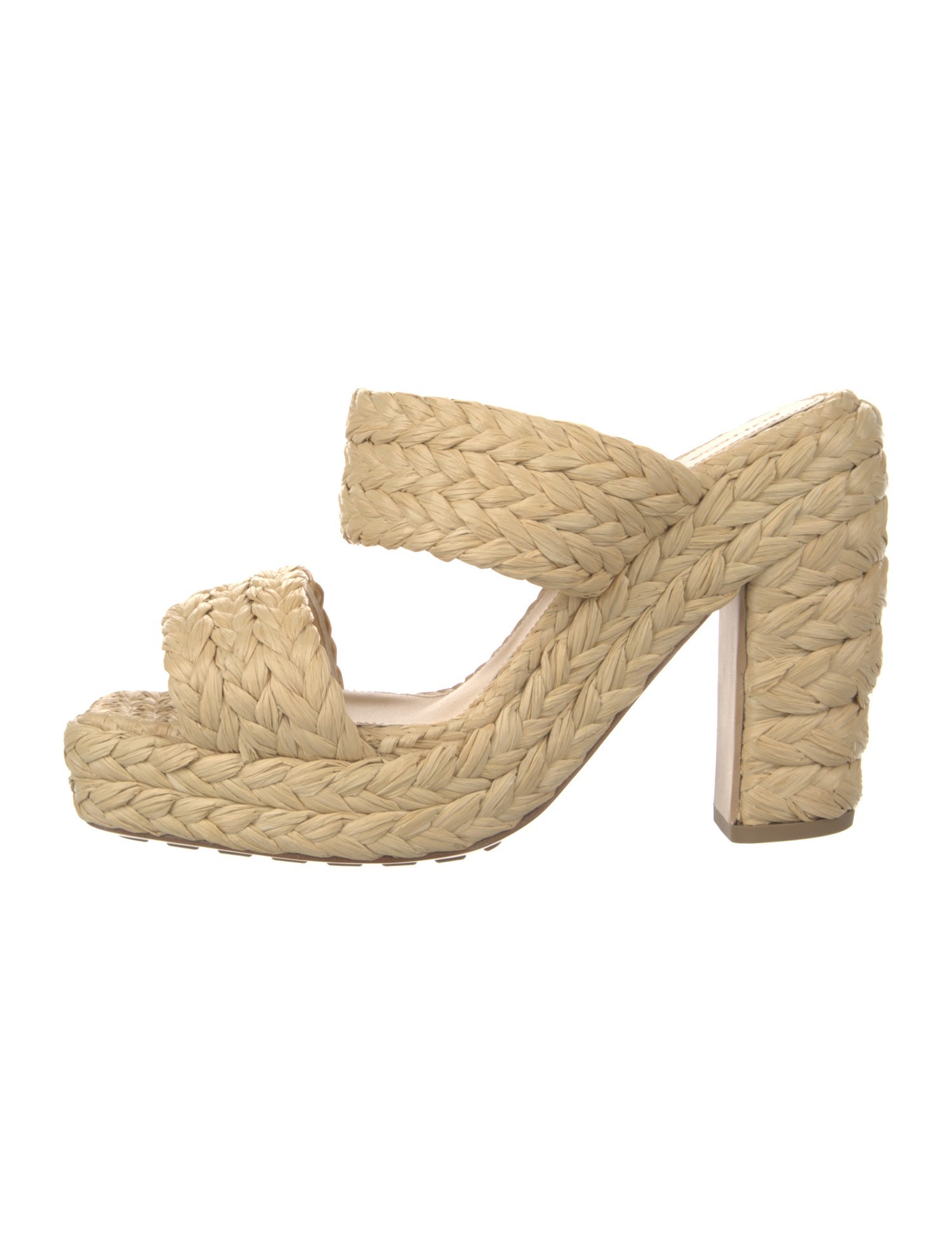 Bottega Veneta Straw Braided Accents Espadrilles