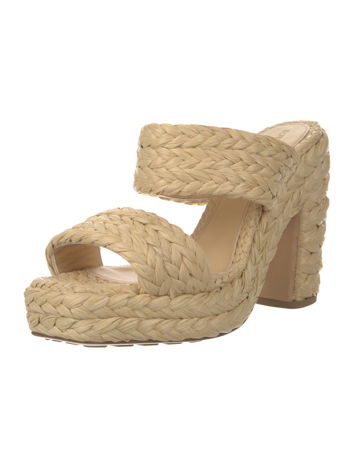 Bottega Veneta Straw Braided Accents Espadrilles