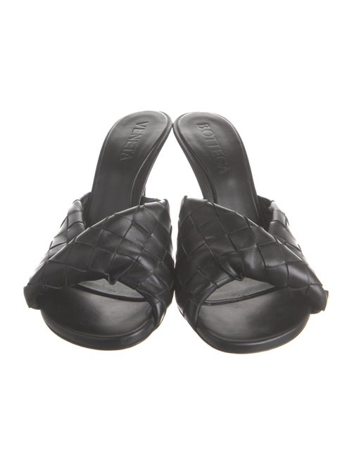 Bottega Veneta Intrecciato Weave Leather Slides
