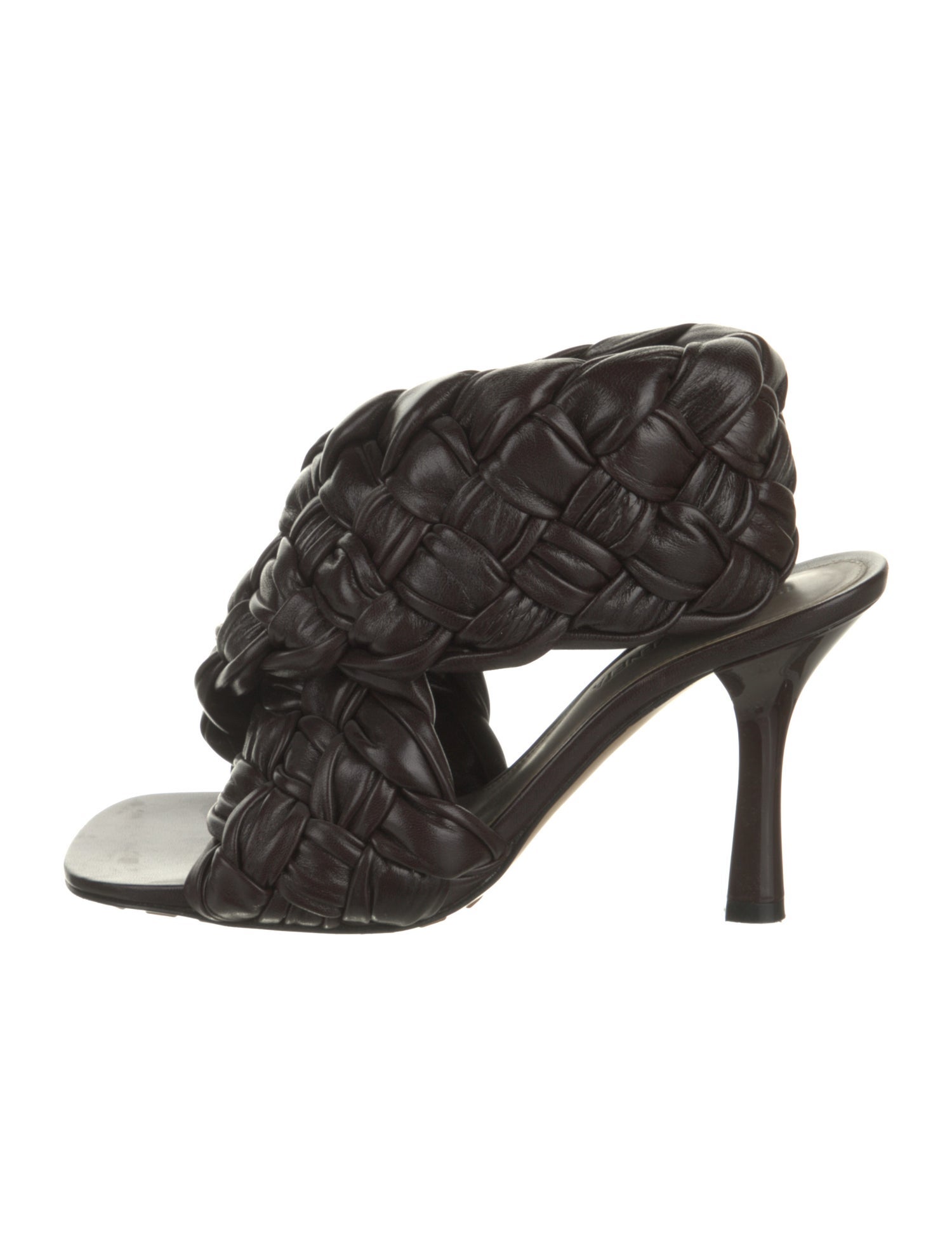 Bottega Veneta Intrecciato Weave Leather Slingback Sandals
