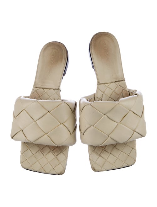 Bottega Veneta Intrecciato Weave Leather Slides