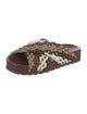 Bottega Veneta Leather Patterned Slides