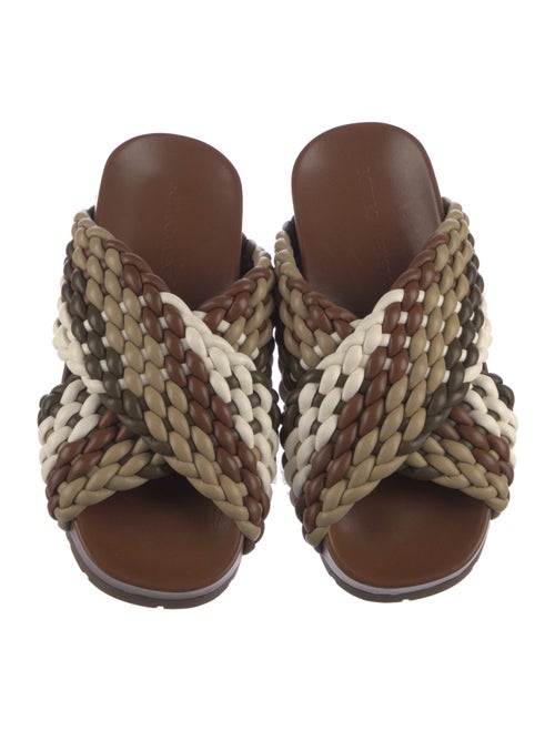 Bottega Veneta Leather Patterned Slides