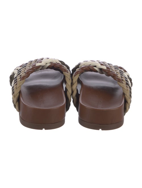 Bottega Veneta Leather Patterned Slides