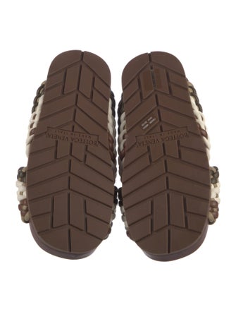 Bottega Veneta Leather Patterned Slides