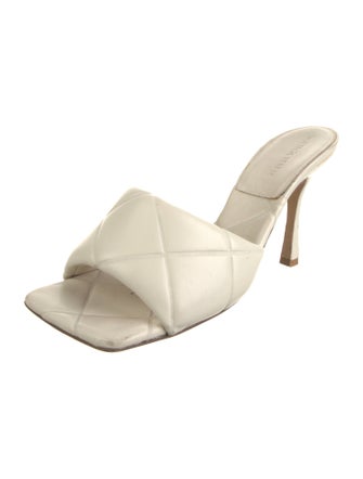 Bottega Veneta Intrecciato Weave Leather Slides