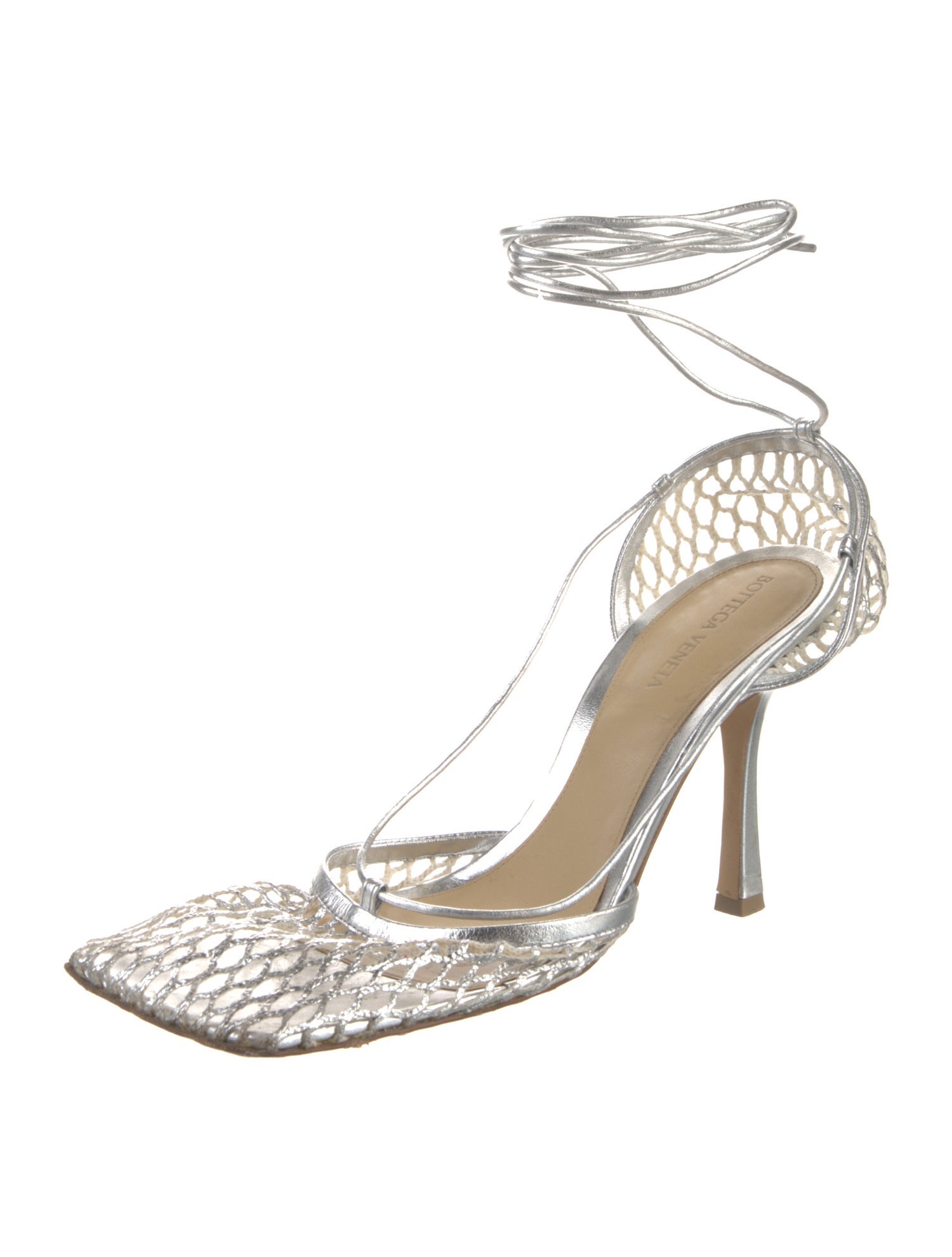 Bottega Veneta Mesh Slingback Pumps