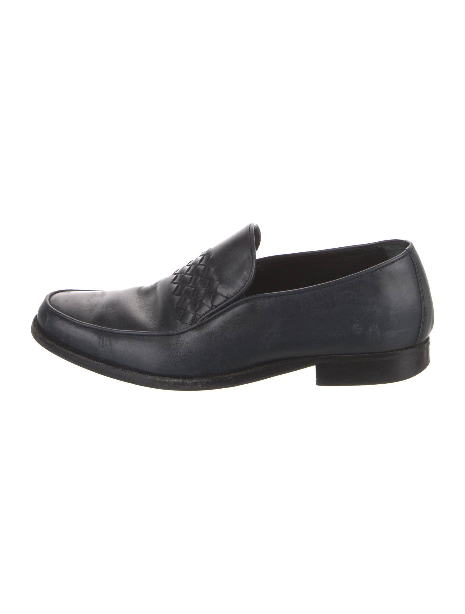 Bottega Veneta Intrecciato Weave Leather Dress Loafers
