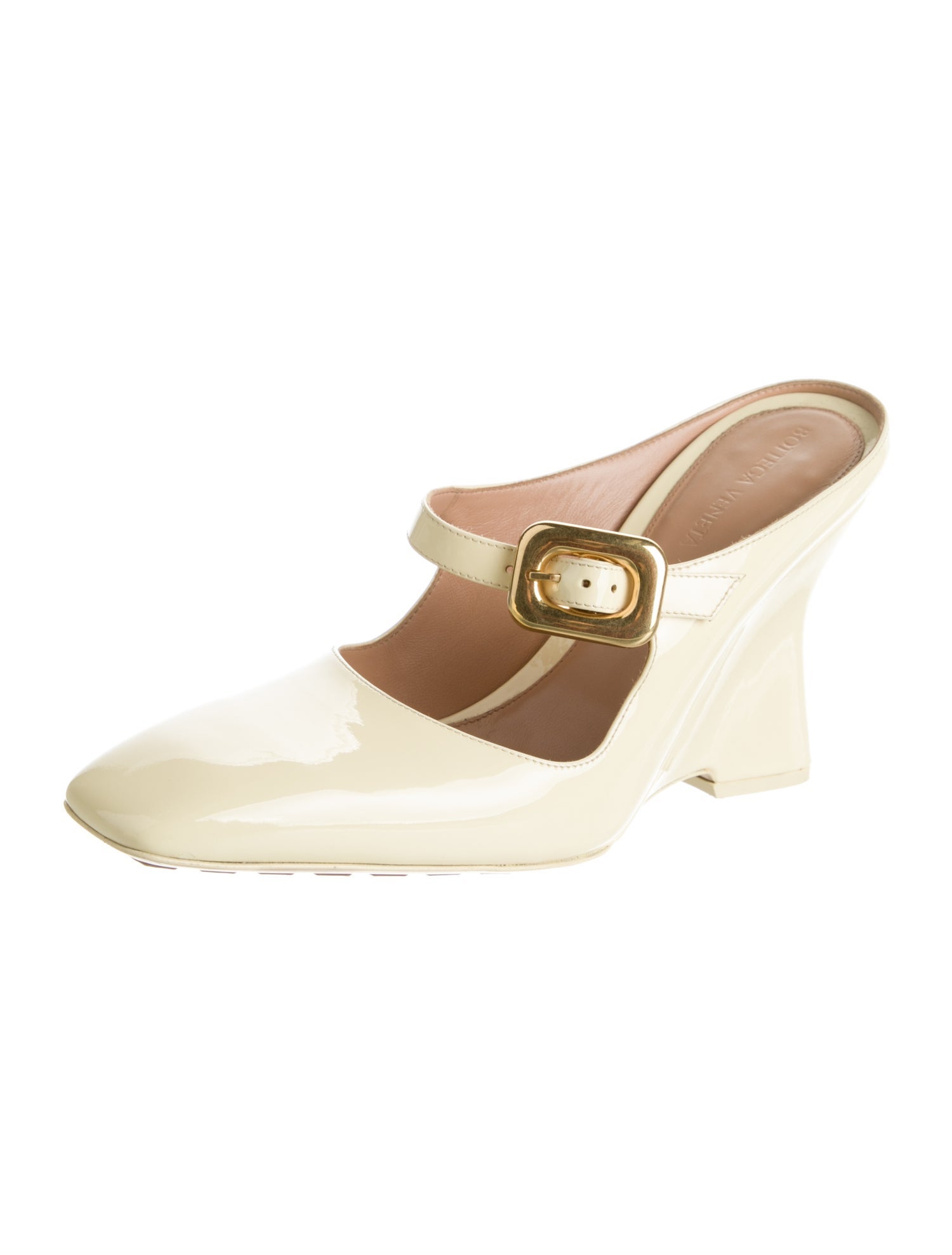 Bottega Veneta Patent Leather Mules
