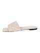 Bottega Veneta Quilted Pattern Leather Slides