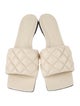 Bottega Veneta Quilted Pattern Leather Slides