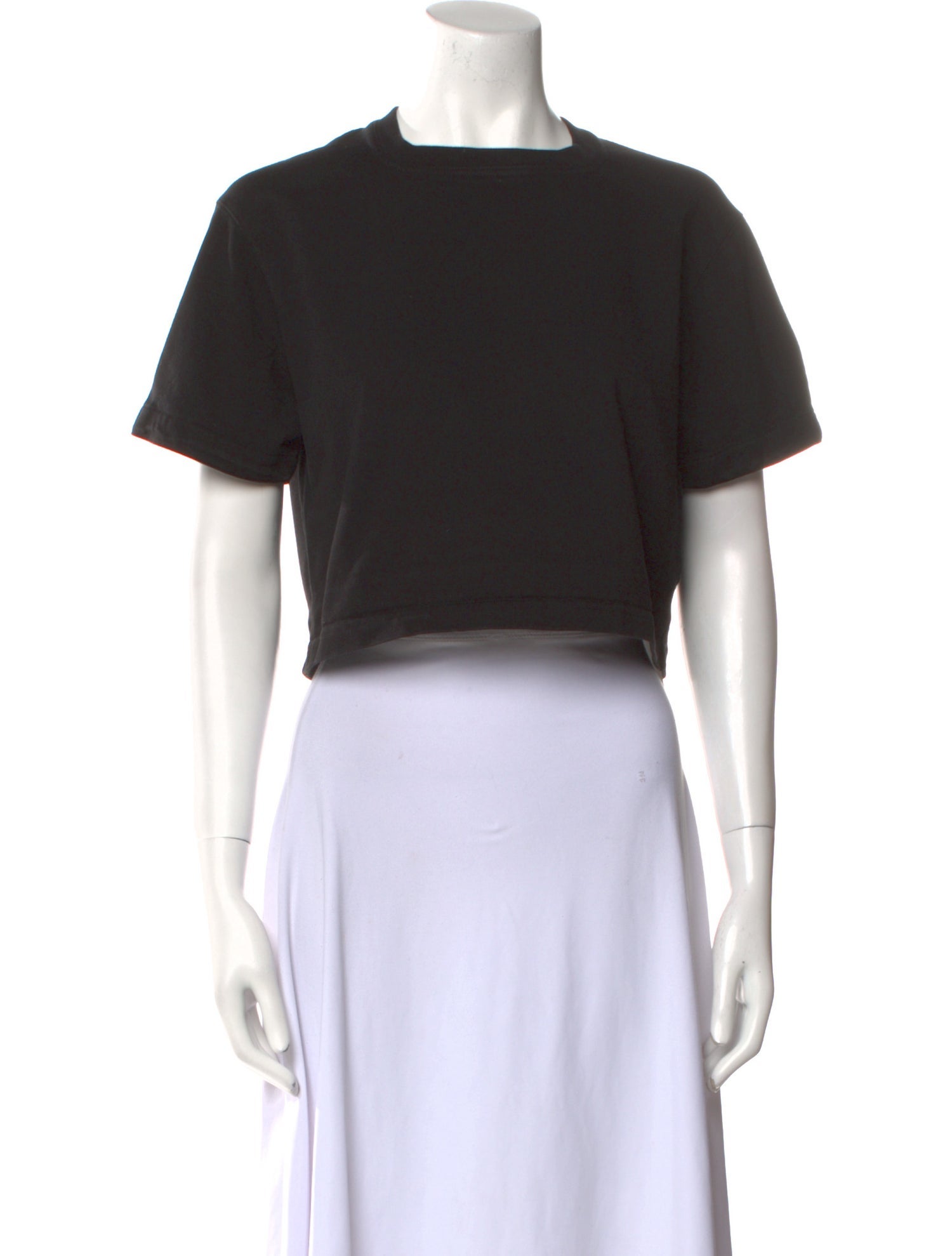 Bottega Veneta Crew Neck Short Sleeve Crop Top