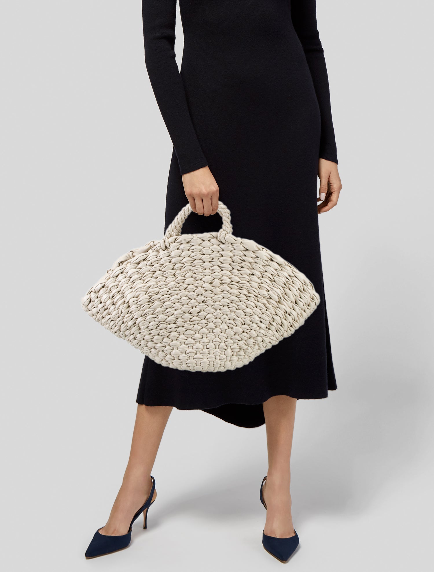 Bottega Veneta Leather Clam