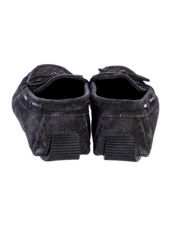 Bottega Veneta Intrecciato Weave Suede Moccasins