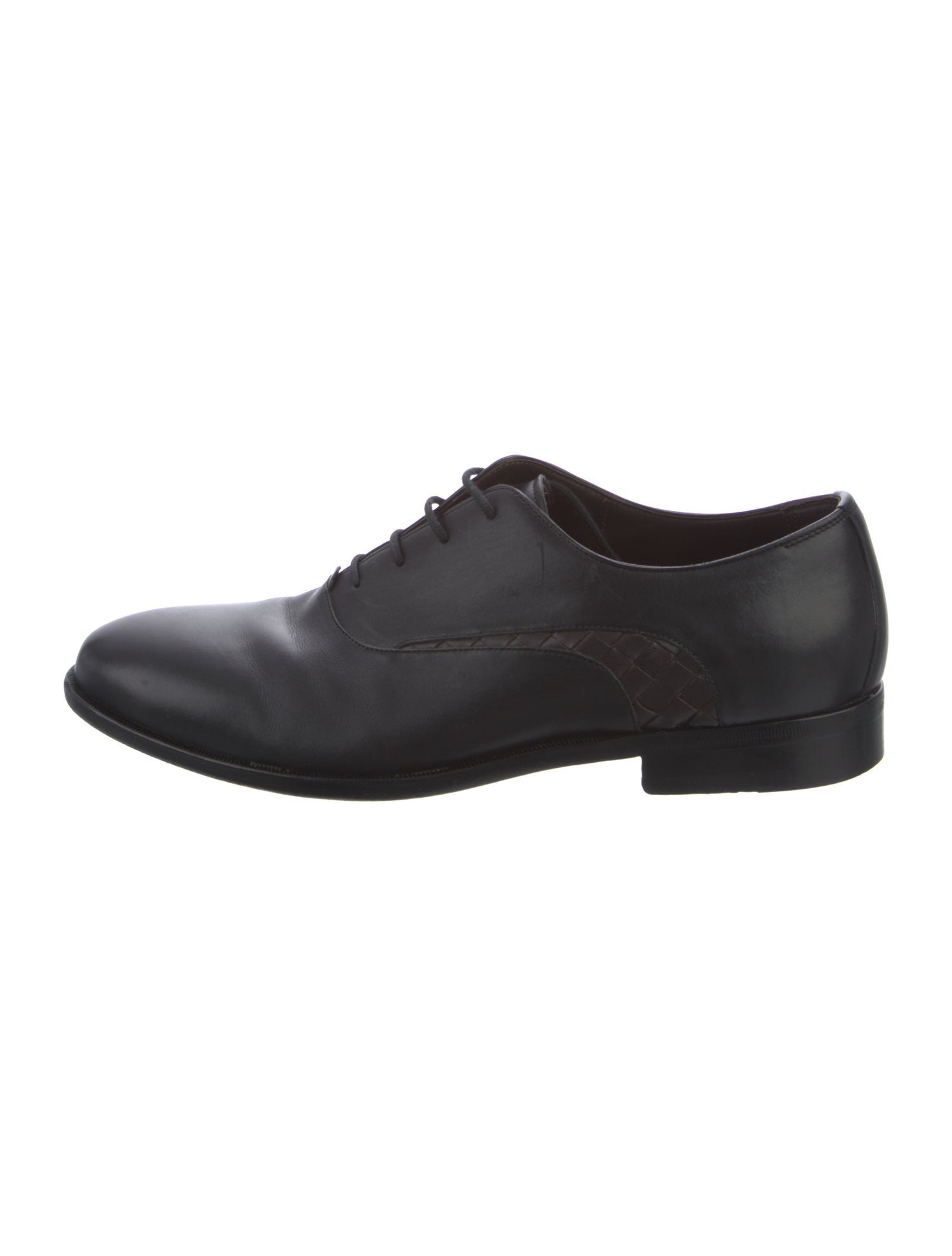Bottega Veneta Intrecciato Weave Leather Oxfords