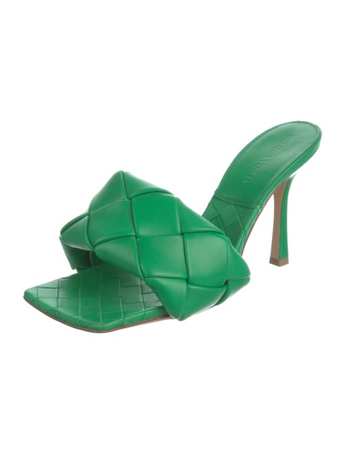 Bottega Veneta Intrecciato Weave Leather Slides