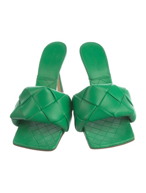 Bottega Veneta Intrecciato Weave Leather Slides