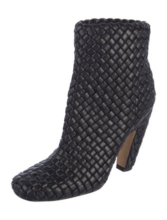 Bottega Veneta Intrecciato Weave Leather Boots