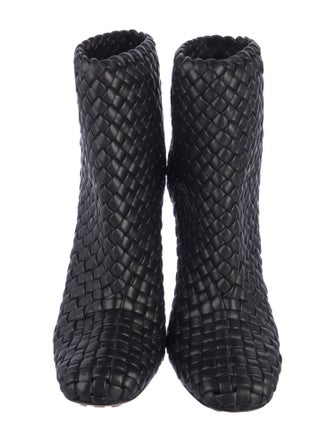Bottega Veneta Intrecciato Weave Leather Boots