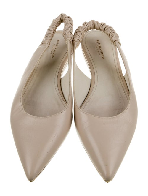 Bottega Veneta Leather Slingback Flats