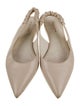 Bottega Veneta Leather Slingback Flats