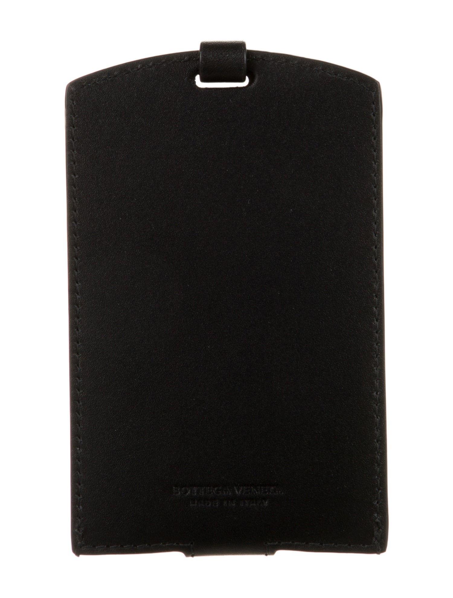 Bottega Veneta Leather Luggage Tag