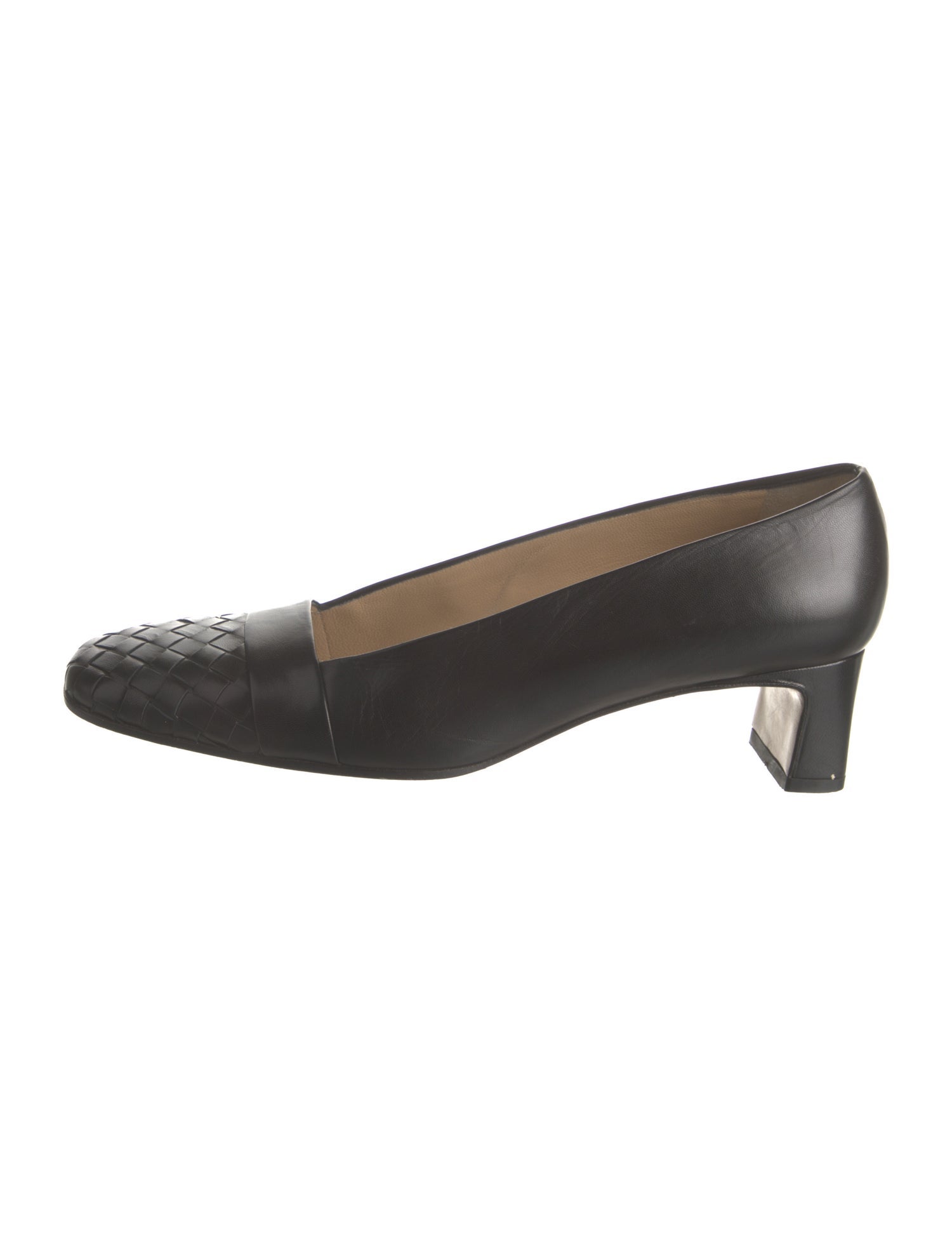 Bottega Veneta Intrecciato Weave Leather Pumps