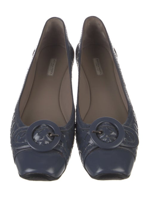 Bottega Veneta Intrecciato Weave Leather Ballet Flats