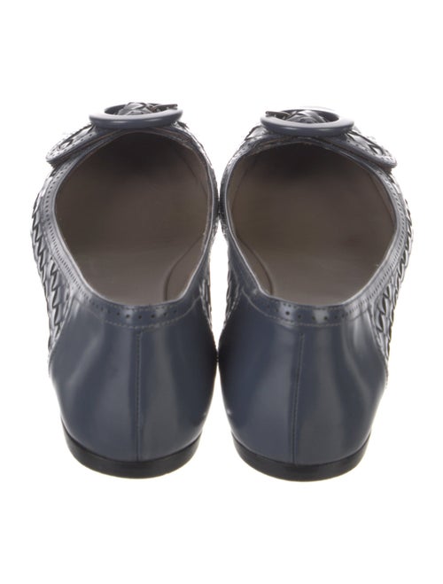 Bottega Veneta Intrecciato Weave Leather Ballet Flats