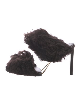 Bottega Veneta Fur Slides