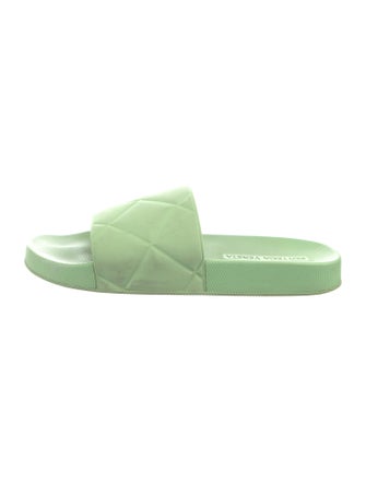 Bottega Veneta Intrecciato Weave Rubber Slides