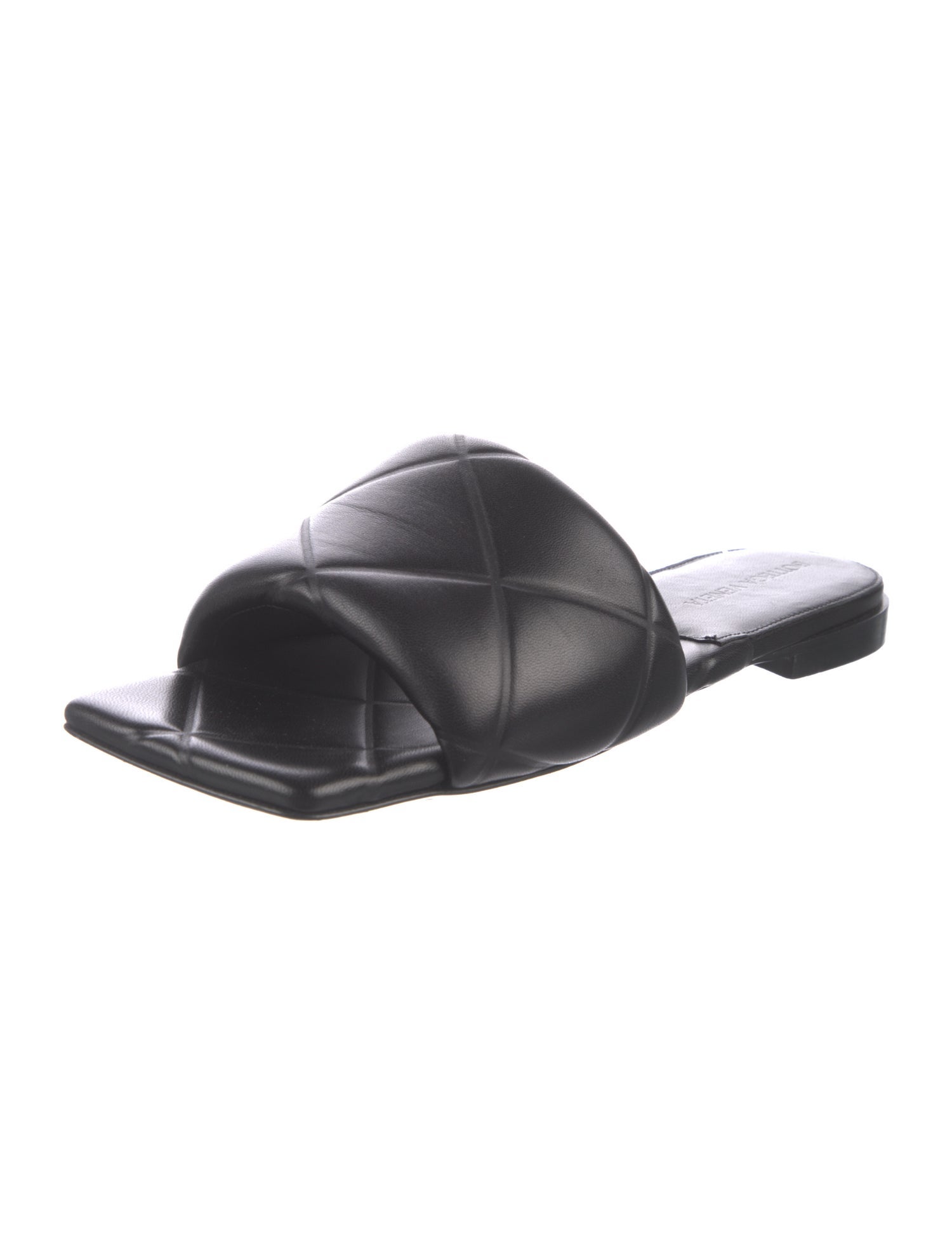 Bottega Veneta Intrecciato Weave Leather Slides