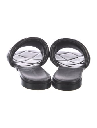Bottega Veneta Intrecciato Weave Leather Slides